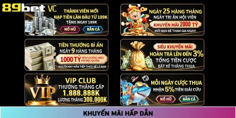 Nhà cái 89bet3 khuyến mãi